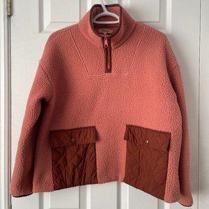 Madewell Recycled Fleece Half-Zip Pullover - S